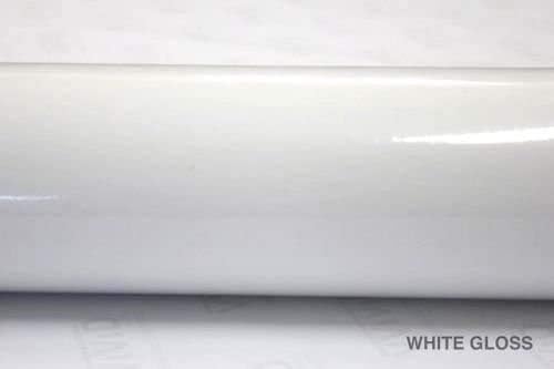 White Gloss Car Wrap Vinyl Roll with Air Release Adhesive 3mil-VViViD8 (60" x 3ft)