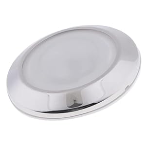MERISHOPP 3.2W Round Slim Recessed LED Ceiling Panel Light Downlight Kit 3000K Parts & Accessories | Boat Parts | Electrical & Lighting