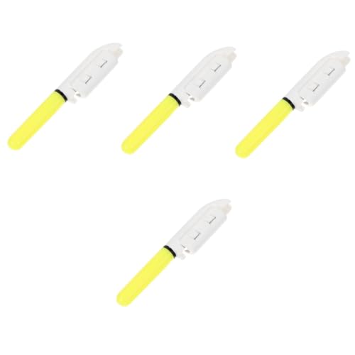 Mipcase 4pcs Fishing Pole Bite Alarm Led Warning Light Night Fishing Tool Portable