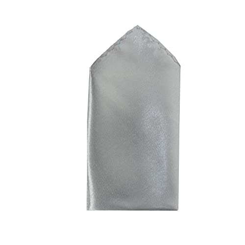 Image of TIE STUDIO Men's Solid Pocket Square | Size- 10cm x 10cm | Colour-Royal Blue | Pack of 1 |