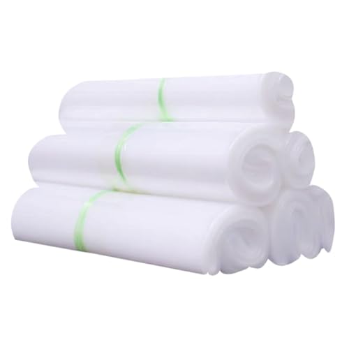 RUNROTOO Bolsa de Verduras y Frutas de Plástico Transparente Capacidad Grande, Diseño y Paquete de 100 Unidades para Almacenamiento Seguro