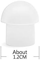 HYSHIKRA Replacement Soft Rubber Mushroom Earbuds Ear Tips Compatible for Motorola Baofeng Kenwood Yaesu Walkie Talkie Covert Acoustic Air Tube Earpiece Headset (10 Pcs)