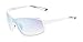 Foster Grant Sun Luv Embrace The Unknown Shield Sunglasses, Matte White, 55mm