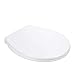 Produktbild WC Sitz, TACKLIFE DBTS07BJ O-förmiger rutschfester Toilettensitz, weißer Toilettendeckel mit sanfter Absenkfunktion, Toilettenabdeckung mit einfacher Montage und Demontage