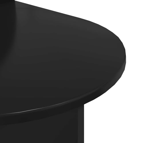 Table de chevet chêne noir meuble de rangement moderne multifonction - 8