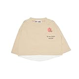 はらぺこあおむし 春物 裾レイヤード 裏毛トレーナー　スウェットシャツ OH3731 (95, ピンク)