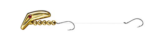 Lindy Lil Guy Walleye Fishing Rigging - Adds Crankbait-Style Action and Floatation to Lindy Rigs Gold/Black 2 Inch