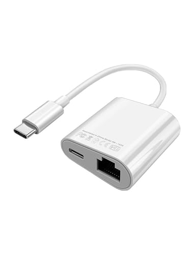 USB-C LAN USB Type-C 有線LANアダプター 充電同時 タイプC イーサネット 100Mbps USB C TO RJ45 iPhone15/16/17/iPad Pro/MacBook Pro/MacBook Air/Samsung/等Type Cデバイスに対応