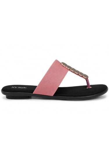 Image of Women's and Girls Synthetic Flat Slippers Comfortable Casual Sandals Comfortable Footwear for Office Casual Daily Use 1 Pair