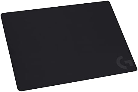 Logitech G240 Cloth Gaming Mouse Pad, Optimized for Gaming Sensors, Moderate Surface Friction, Non-Slip Mouse Mat - Black