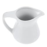 Cabilock Keramik Kanne Porzellan 100ML Milchkännchen Kleine Kaffeekanne Milchkanne Sahnekännchen Soßenkanne Wasserkanne Saucen Schälchen Milch Karaffe Sauciere für Kaffee Wasser