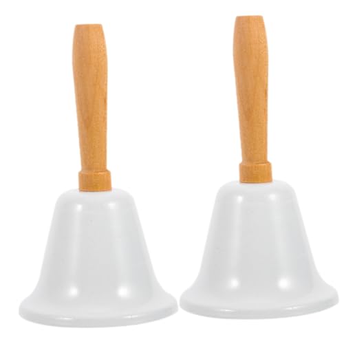 Cabilock 2piezas Campana De Metal para Bar Campana De Mano para Restaurante De Llamada para Hotel De Mesa De Comedor De Mano