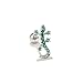 Fashion 1 Pc Green Zircon Animal Tragus Piercing Stud Earrings Helix Piercing Cartilage Earrings for Women Jewelry