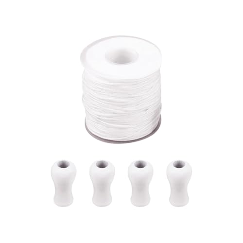 UUYYEO Raffrollokordel mit 4 Holz-Zugschnüren