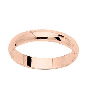 Alliance Mariage Or Rose 18 carats Amira : excellence d'un anneau précieux de 3,5 mm