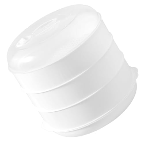 Mikrowellen-Dampfgarer mit 3 Ebenen – Kochtopf, schnelles und gesundes Dampfgargerät, effiziente Mikrowellenherd für, Meeresfrüchte, Fleisch, Reis, hausgemachte Kocher