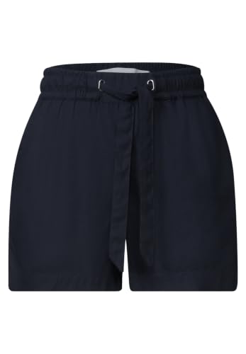 Short taille moyenne Street One Studio en coupe ample bleu marine taille 40 - 4