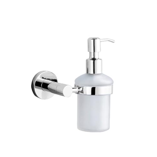 Juego de accesorios de baño, de acero inoxidable 304 montado en la pared, dispensador de jabón, soporte para escobilla de inodoro, resistente a la corrosión, acabado pulido para decoración del hogar