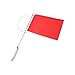 MAVIS LAVEN Wind Indicator Flag, Stainless Steel Mast with Red Nylon Surface for Realtime Wind Direction Detection on Sailboats (185 * 135mm(7972SM))