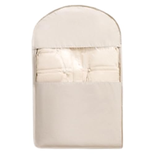 Space Saving Hanging Garment Bag with Self Compression Zipper, 35x23x6