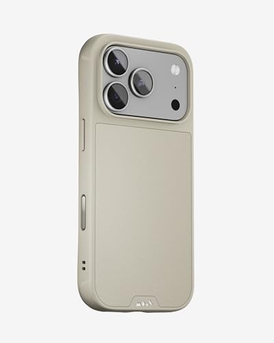 Image of Mous for iPhone 17 Pro Max 6.9-inch Case, Compatible with MagSafe - Limitless - Protective iPhone 17 Pro Max Magnetic Cover - Shockproof, Full Camera Protection, Anti-Scratch Back, Stone