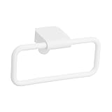 扉用 引っ掛け タオルリング 全長 18cm(干幅16cm) 耐荷重1kg ホワイト