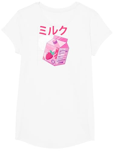 Japanese Kawaii Strawberry Milk Shake Carton Funny Retro 90s T-Shirt
