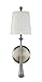 Craftmade Palmer 1 Light Sconce with Frosted Opal Glass Shade, Brushed Polished Nickel, Damp Rated, 57461-BNK