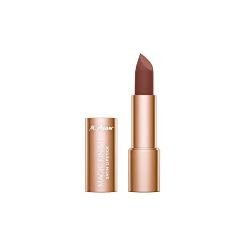 M. Asam Magic Finish Lippenstift Satin Burgundy Red (4g) – Lipstick in ausdrucksstarkem Weinrot, 4-in-1: Volumen-Peptid, Lippenpflege, Feuchtigkeit & Haltbarkeit, verschönertes Lippenvolumen