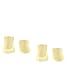 ESPRIT Unisex Kinder Sneakersocken Foot Logo 2-Pack, Biologische Baumwolle, 2 Paar, Gelb (Margherita 1262), 35-38