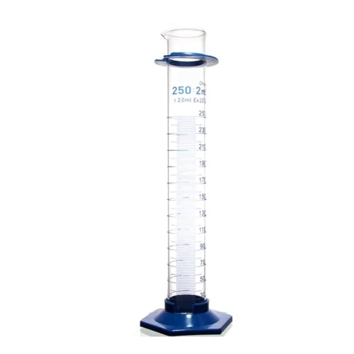 Cylindre de 250 ml stable avec base en plastique pour dosage précis