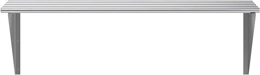 Miniatura 4 de Express KitchQuip Estante de pared tubular de acero inoxidable de alta calidad  Estantería de metal para electrodomésticos y equipos  Cocina,