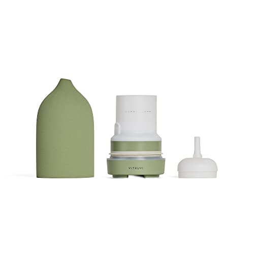 Vitruvi Stone Diffuser, Ceramic Ultrasonic Essential Oil Diffuser For Aromatherapy (Eucalyptus) #TOP7