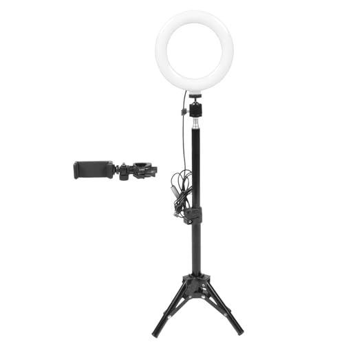 Lampe LED pour diffusion en direct avec anneau lumineux 16 cm et support 50 cm