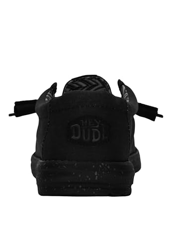 image for HEYDUDE Men's Wally Stretch Canvas Black/Black Size 12 | Men's Shoes |