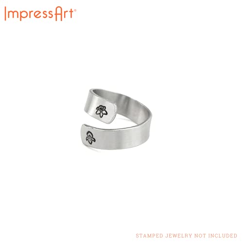 ImpressArt - Ring Making Kit for Metal Stamping Rings, Jewelry Making, Gifts and DIY Projects (Birth Flower Bundle, Standard Kit)
