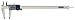 Fowler 541019001 Stainless Steel Frame Xtra-Value Cal Electronic Caliper, 54-101-900-1, 12"/300 mm Maximum Measurement, Super Large Display with Hold Feature, Blue
