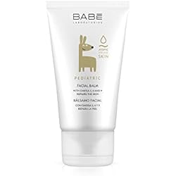 Letiat4 Facial Bebé Laboratorios Babé - Bálsamo Facial Pediátrico 50 ml, Piel Muy Seca, Piel Atópica, Dermatitis Atópica, Hidratante, Aceites Grasos Esenciales, Omega 3, 6 y 9, Reparación de la Piel del Rostro