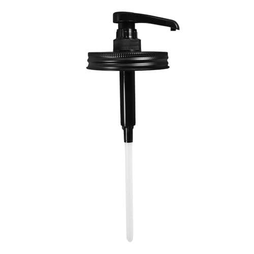 FELTECHELECTR Dispensador de Bomba para Tarro Mason 86 Mm, Bomba de Jarabe de Plástico para Café y Loción, Repuesto para Botellas de Cocina, Dosificador Práctico para Alimentos y Bebidas