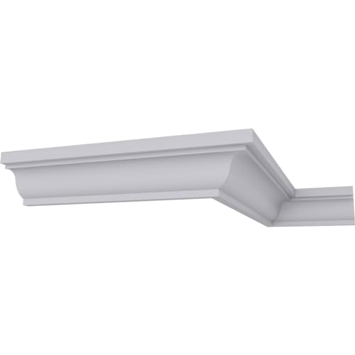 Endurathane Hillsborough Traditional Smooth Crown Moulding, 1 1/4
