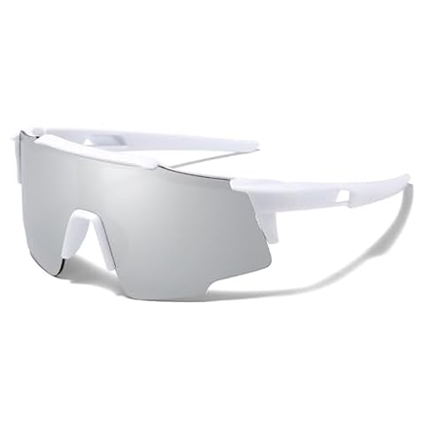 LOJUDI Okulary przeciwsłoneczne dla dzieci z polaryzacją – okulary sportowe UV400 ochrona młodzieży lustrzane okulary przeciwsłoneczne dla chłopców i dziewczynek – lustrzane srebrne