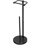 RARXTR Toilet Paper Holder Stand, Post Pivoting Design Free Standing Toilet Paper Holder with Sto...