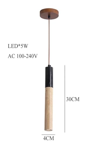Bande LED lampe suspendue moderne ferme en pierre de marbre