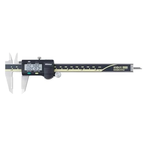 Mitutoyo 500-196-30 Advanced Onsite Sensor (AOS) Absolute Scale Digital Caliper, 0 to 6"/0 to 150mm Measuring Range, 0.0005"/0.01mm Resolution, LCD Cover