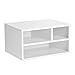 SONGMICS Supporto per Stampante, Struttura in Acciaio, Scaffale da Tavolo Multifunzione, Design Semplice, per Uffico Studio, 40,5 x 30 x 22 cm (L x P x A), Bianco OMC101W01