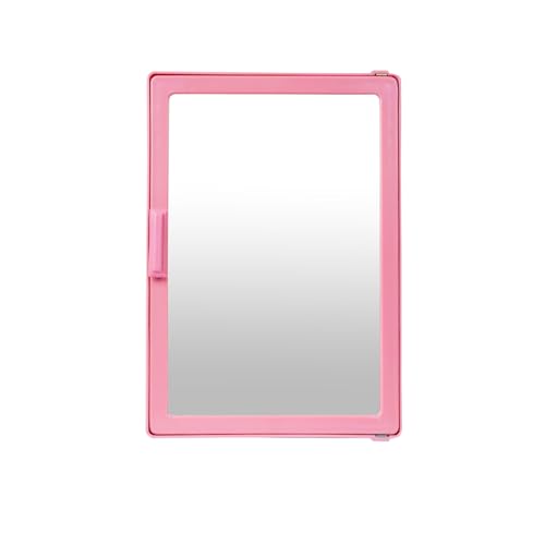 Image of PGen Small Size Mini Wall Mounted Mirror Storage Cabinet Organiser Shelf for Bathroom Kitchen Washbasin Dressing Room (Magenta)
