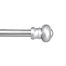 : Kenney Ashby Café Curtain Rod, 28"-48", Silver