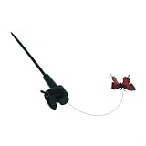 Fauhapyway Adorno solar de mariposa para jardín, decoración de patio al aire libre, estaca de luz LED, impermeable, decoración de patio, 38 cm (mariposa)