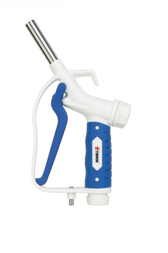 HYTEK GB Manual AdBlue DEF Nozzle with Viton Seals, Polypropylene Body, Stainless Spout, Universal Inlet 1 Male BSPP Fixed or 3/4 Swivel Hose Tail, Gravity Feed or Electric Pumps, 2 Year Warranty