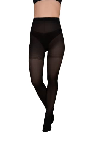 Medias de control de abdomen negro S para vestidos de fiesta y looks de oficina elegantes